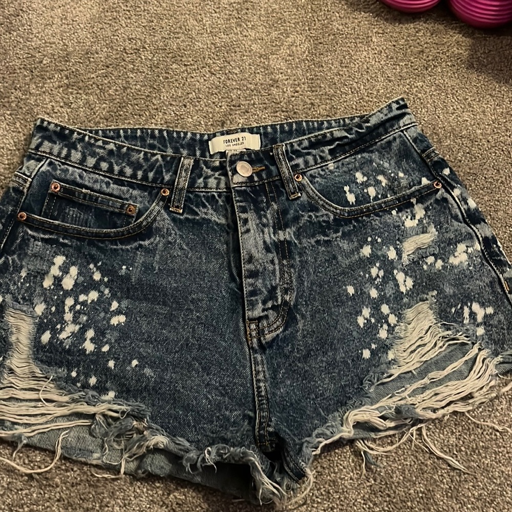 Forever 21 bleach shorts